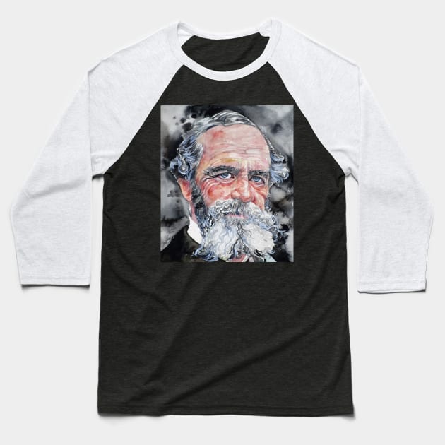 WILLIAM JAMES - watercolor portrait Baseball T-Shirt by lautir